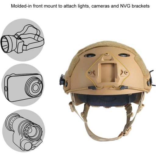 Cască tactică ușoară OneTigris PJ Mode pentru Airsoft și Paintball