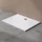 doporro Lucia02 Pravokutna tuš kada 70x100x4 cm Bijeli akril s protukliznim profilom za ugradnju u ravnini poda s DIN priključkom