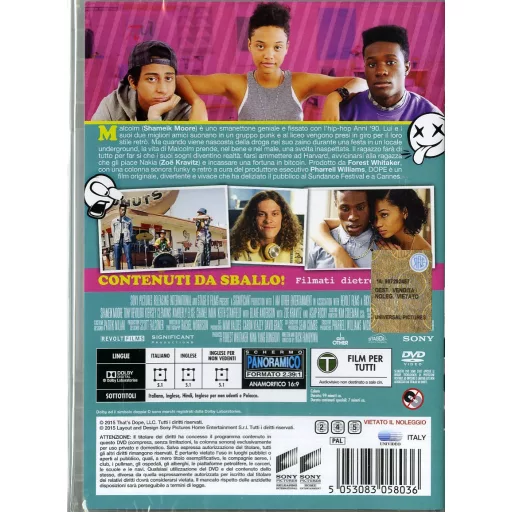 Dope - Follia E Riscatto Film DVD Versiune în limba engleză