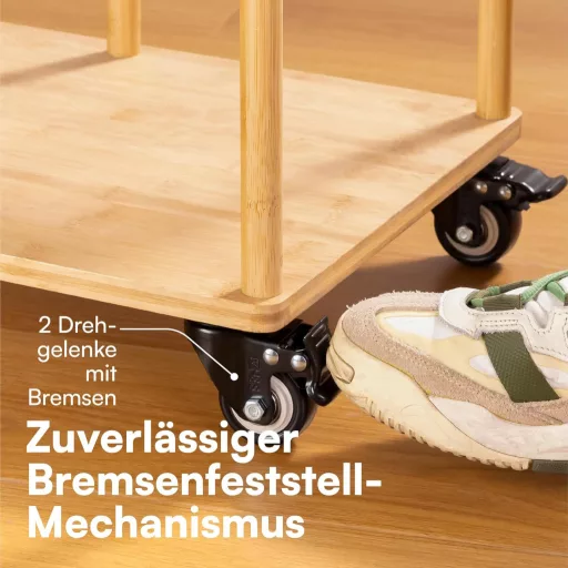 H&S Bútor Görgők M10 Menetes - 4 db Nehéz Teherbírású Forgó Kerék Fékkel - 50 mm PU Gumi Görgők Többféle Felületre