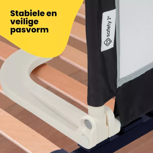 Safety 1st Hordozható Ágyneműtartó Sín, 18 hó-5 év, Utazáshoz, Automata Zár, Szürke