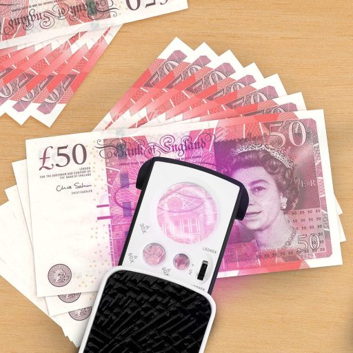 Vrecková výsuvná lupa Kurtzy s LED osvetlením, 30x 60x 90x zväčšením a UV svetlom