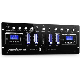   Resident DJ DJ405USB 4-kanalni DJ mikser s Bluetoothom, USB-om, SD-om, AUX-om i funkcijom snimanja