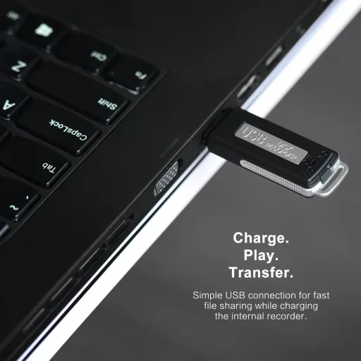 SMARTEX 8GB Mini Hangrögzítő USB 150 Óra Mikrofon Pendrive 2in1
