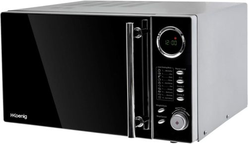 Cuptor cu microunde H.Koenig VIO9 cu grill, 900W, 25L, 10 Programe Automate, Display LCD, Negru
