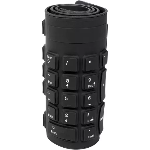 Tastatură flexibilă Logilink ID0019 pentru PC și Mac, layout german