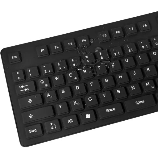 Tastatură flexibilă Logilink ID0019 pentru PC și Mac, layout german