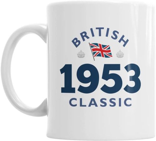 Cană retro "British 1953 Classic" - Colecția nostalgică Mainly Mugs