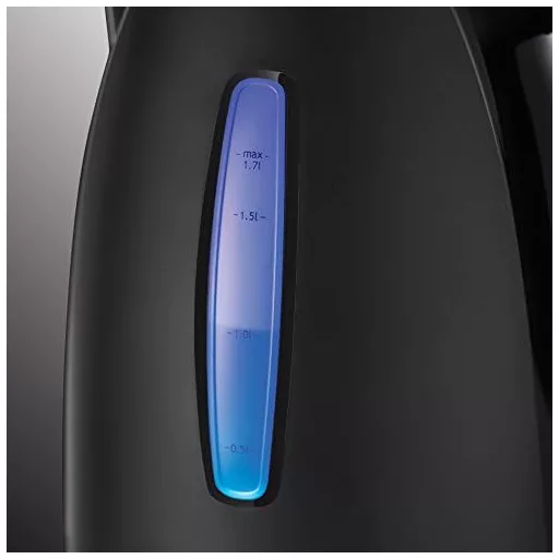 Russell Hobbs Textures+ 1,7L Vízforraló 2400W LED Világítás Gyors Fűtés Fekete