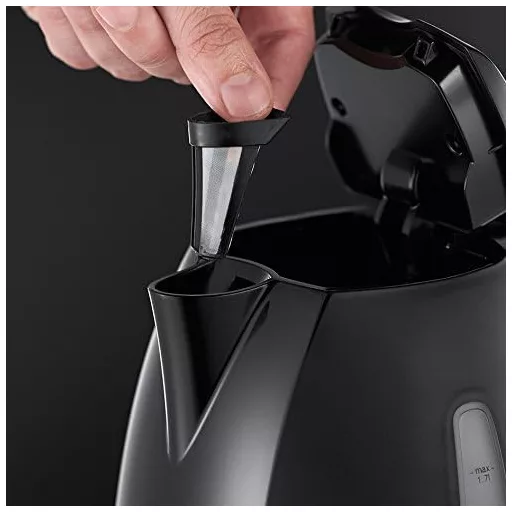Russell Hobbs Textures+ 1,7L Vízforraló 2400W LED Világítás Gyors Fűtés Fekete