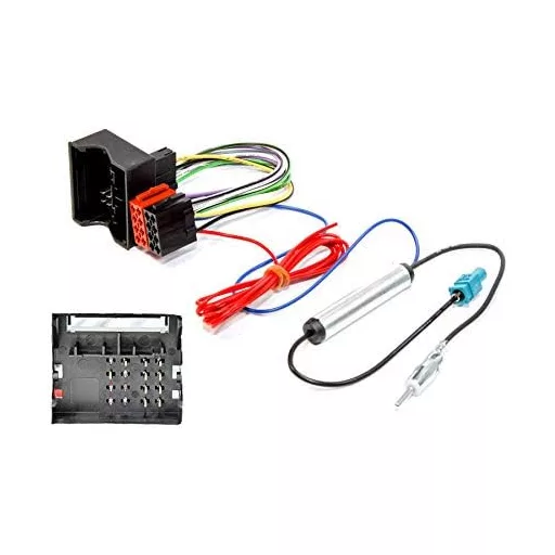 Sound Way Autórádió ISO Csatlakozó Adapter Kábel + Fakra Antenna Citroën C2 C3 C4 C5 C6 C8 Berlingo Jumpy