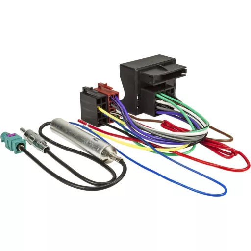 Sound Way Autórádió ISO Csatlakozó Adapter Kábel + Fakra Antenna Citroën C2 C3 C4 C5 C6 C8 Berlingo Jumpy