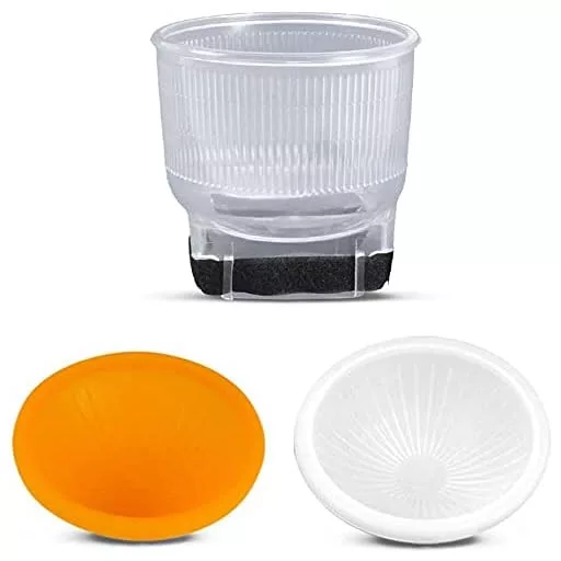 Fomito Univerzális Vakudiffúzor Szett - 3 Színű Borítással (Fehér, Ezüst, Narancs) Speedlite Vakukhoz, Tépőzáras Rögzítéssel