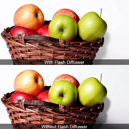 Fomito Univerzális Vakudiffúzor Szett - 3 Színű Borítással (Fehér, Ezüst, Narancs) Speedlite Vakukhoz, Tépőzáras Rögzítéssel