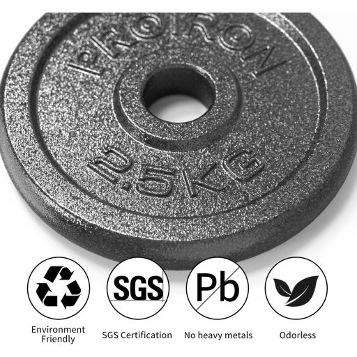 PROIRON kotúč na činku 25mm – 2,5kg x 4 pre cvičenie mužov a žien