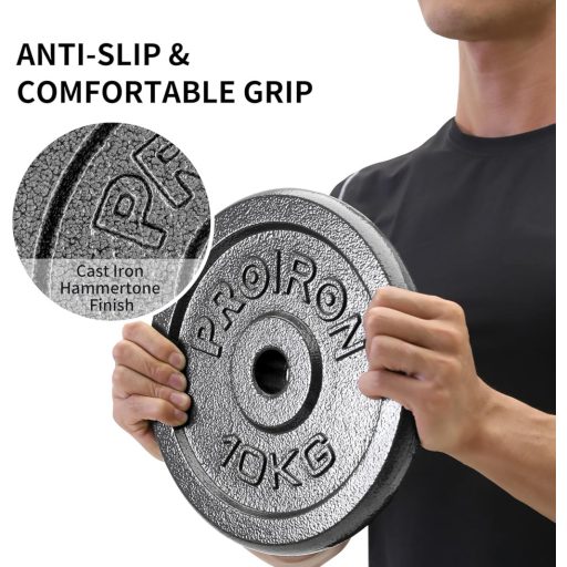 Discuri de greutate PROIRON 25mm - 2.5kg x 4 pentru antrenament, femei și bărbați