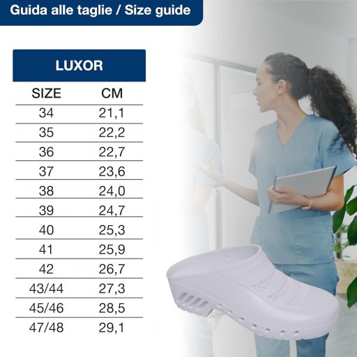 Papuci medicali profesionali GIMA, albi, mărimea 38-39, cu partea superioară ventilată