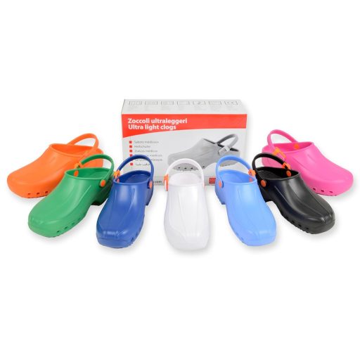 GIMA Ultra könnyű orvosi papucs szíjjal 41-es méret fehér