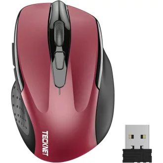   TECKNET Pro Wireless Egér 4000 DPI, 6 Gomb, Ergonomikus Optikai Egér Laptophoz