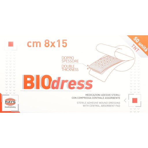 GIMA Steril Öntapadó Sebkötöző 8x15 cm Nem Szőtt Anyag