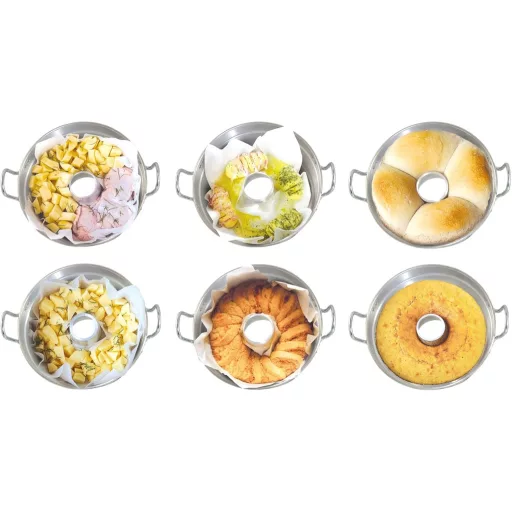 HOME Alumínium Gázüzemű Kemence 28cm Fedővel Konyhai Edény Többszínű