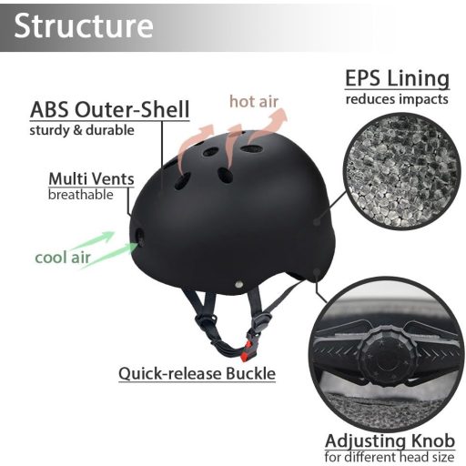 SelfLove Gördeszka Védőfelszerelés Sisak Térdvédő Könyökvédő Csuklóvédő