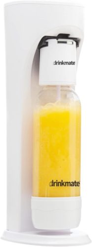 Drinkmate OmniFizz Szódagép - Bármilyen Italt Szénsavasít Hígítás Nélkül, 1L BPA-mentes Palackkal, Automatikus Működés, Fehér