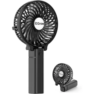 iEGrow HF308 Mini Kézi Ventilátor Fekete Akkumulátoros
