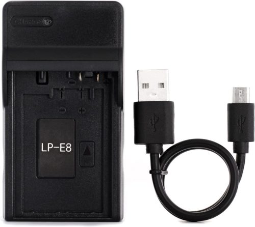 LP-E8 USB Töltő Canon EOS Kamerákhoz, Hordozható és Könnyű