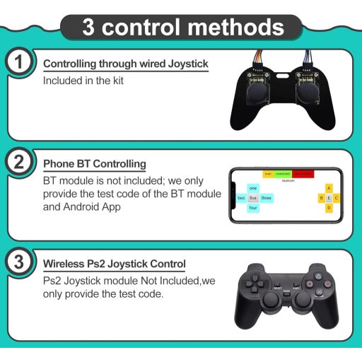 KEYESTUDIO 4 tengelyes robotkar szervomotorokkal Arduino programozható gyerekeknek