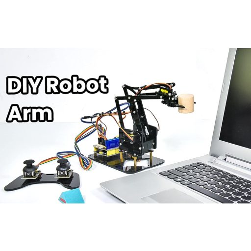 KEYESTUDIO 4 tengelyes robotkar szervomotorokkal Arduino programozható gyerekeknek