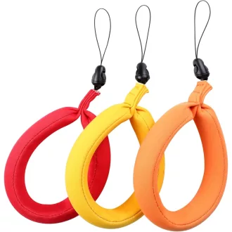   Smatree Vízálló Kamera Úszó Pánt GoPro 13-5/Galaxy S20/Nikon/Canon/Panasonic/Sony Készülékekhez, 200g-ig, 3 Színben (Sárga, Piros, Narancs)