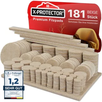   X-Protector Öntapadós Filc Csúszka 181 db Bútor Védelem Fa Padló
