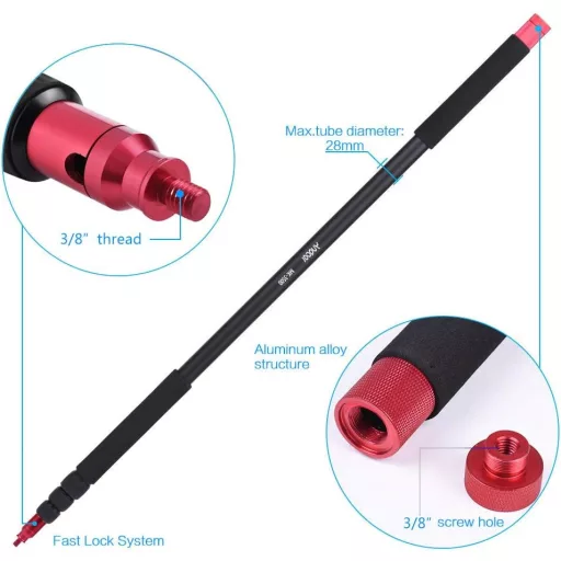 Andoer 3,5 m Lagana Mikrofonska Ruka Aluminijski Držač Mikrofona s Torbom za Nošenje