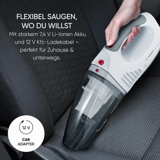 SEVERIN 3in1 akkumulátoros kézi porszívó autóhoz és otthonhoz 7.4V Li-ion