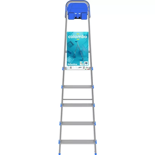 Colombo Newscal Atlantica 6 lépcsős alumínium létra 2,02m 150kg terhelhetőség