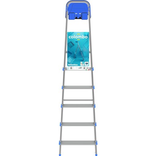 Colombo Newscal Atlantica 6 lépcsős alumínium létra 2,02m 150kg terhelhetőség