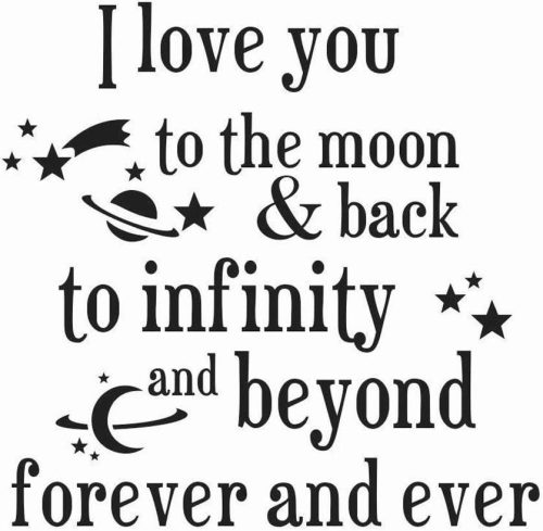Autocolant decorativ "I Love You" 60x44 cm - Resigilat