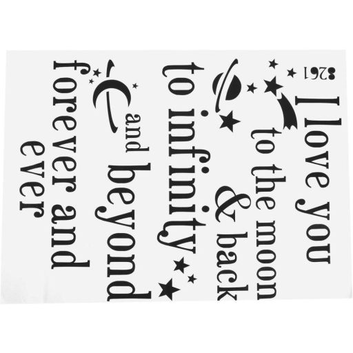 I Love You fali matrica dísz(60 x 44 cm) - Újracsomagolt termék