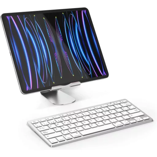 OMOTON Bluetooth Spanyol Billentyűzet iPad iPhone iOS Fehér