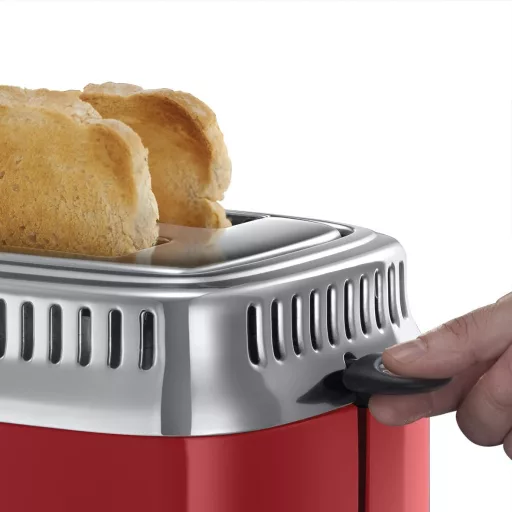 Russell Hobbs Vintage 21680-56 Retro Kenyérpirító 2 Szeletes Rozsdamentes Acél Piros