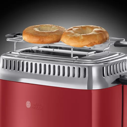 Russell Hobbs Vintage 21680-56 Retro Kenyérpirító 2 Szeletes Rozsdamentes Acél Piros