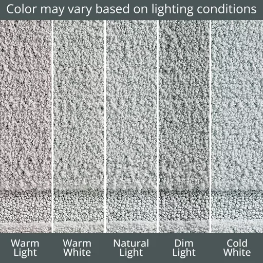 mDesign set kupaonskih prostirki protiv klizanja, 3 komada, tamnosive od mikrovlakana