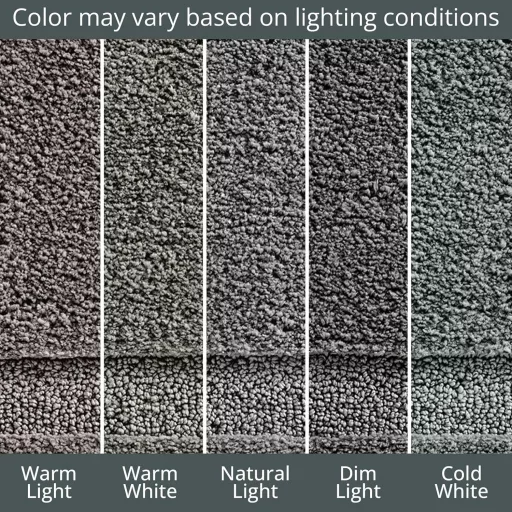 mDesign 3-dielna súprava kúpeľňových predložiek z mikrovlákna, sivá