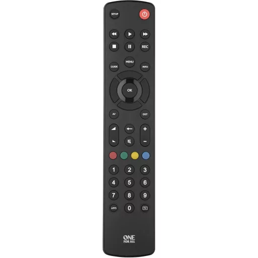 One for All URC1210 univerzális TV távirányító tanulófunkcióval, minden TV típushoz