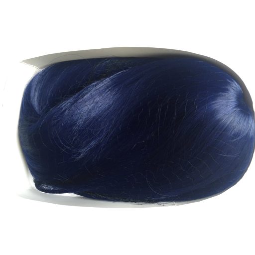 Biela cosplay parochňa Kissparts 80 cm s rovnými vlasmi, čiapkou a hrebeňom