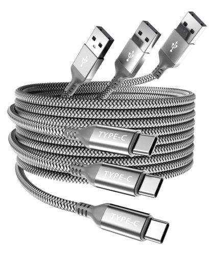 Samsung, iPhone, iPad USB-C gyorstöltő kábel szett, 3 db, 0,5/1/2 m
