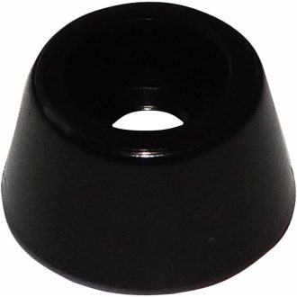   Aerzetix Crne PVC nožice za namještaj 4 kom - Montaža bez vijaka