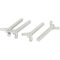 Ezüst M10x60mm szárnyas csavar, 4 db - Sourcing Map