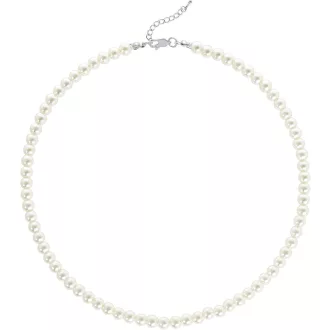   BABEYOND Gyöngy Nyaklánc Női Fehér Kerek 6-10mm Gyönggyel Ékszer